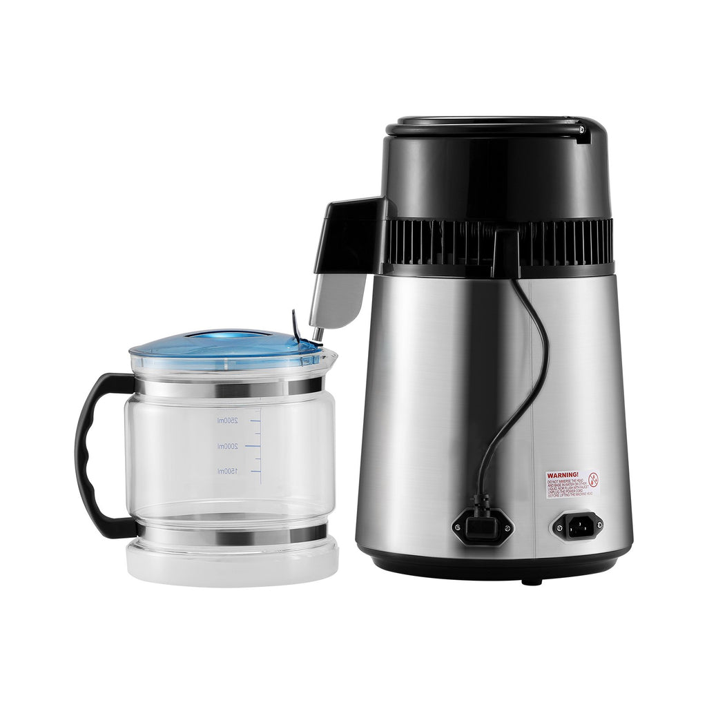 4L Water Distiller Purifier Machine Countertop Stainless Steel