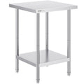 Stainless Steel Prep Table, 24 x 24 x 34 Inch, Heavy Duty Metal