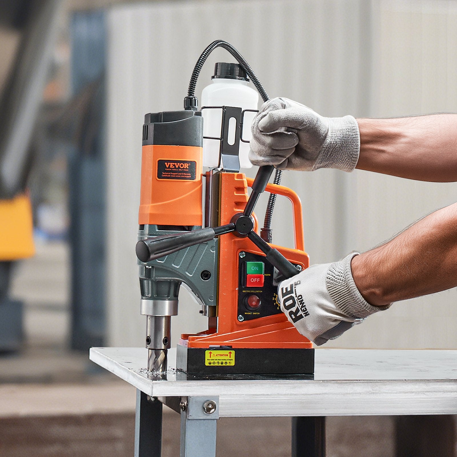 Magnetic Drill, 1450W Motor 2 in Boring Diameter, 2878 lbf Portable