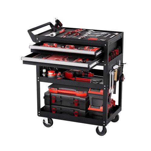 5-Tier Tool Cart with Wheels, 400 lbs Load Capacity, Rolling Work Cart