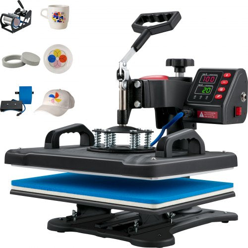 Heat Press, 5 in 1 Heat Press Machine Machine 30.48 x 38.1 cm,