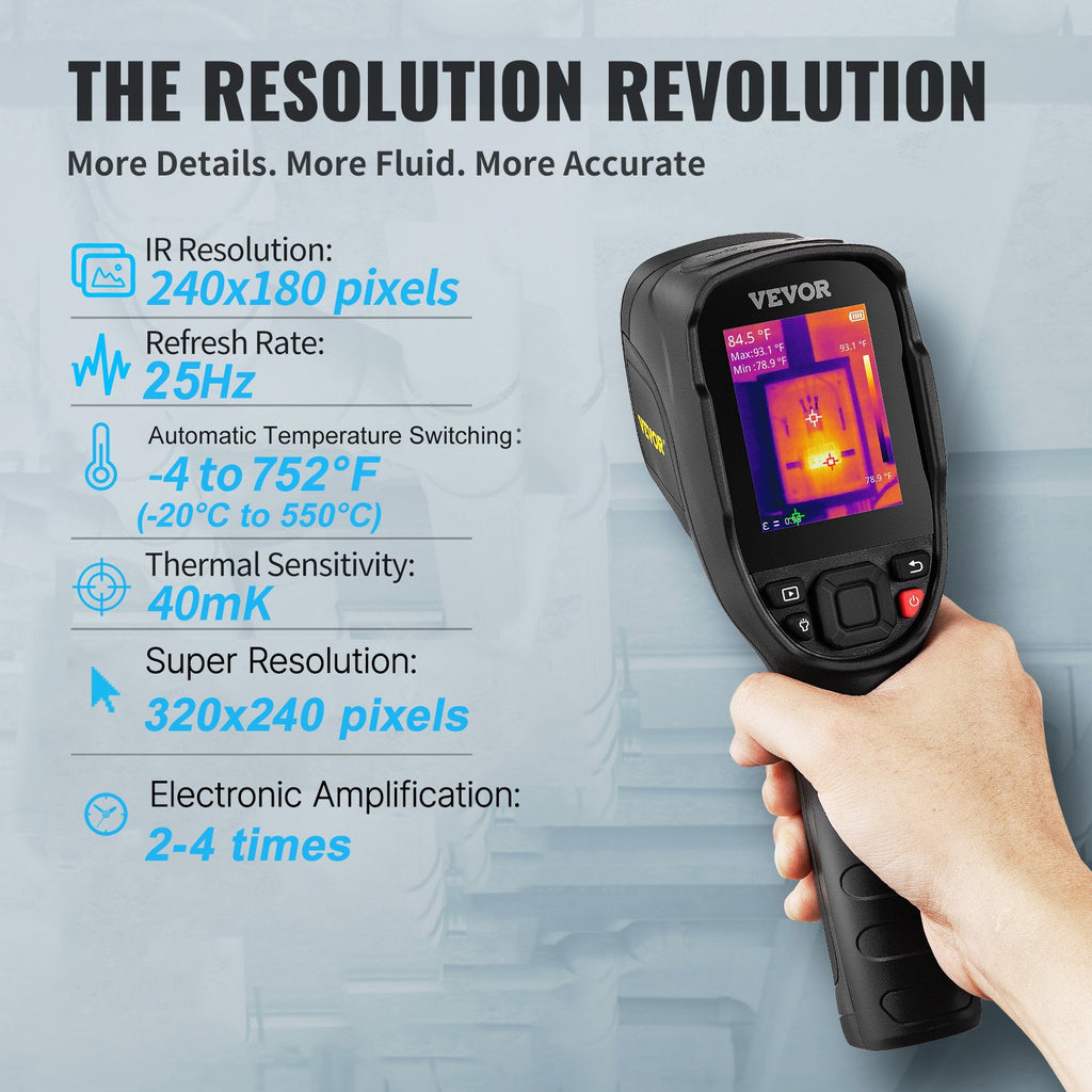 Infrared Thermal Imager Thermal Camera IR Resolution 240x180 7.1 cm