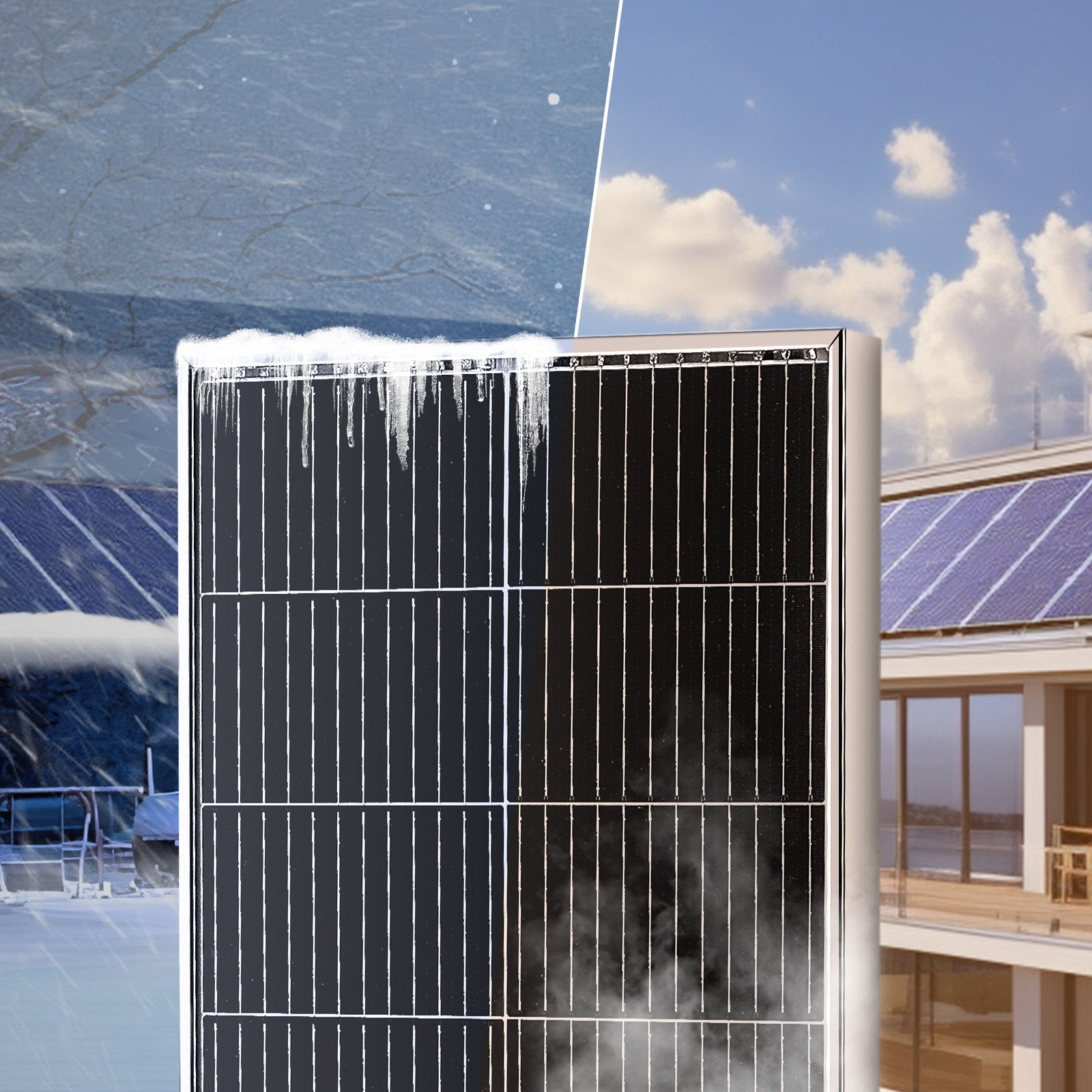 100W Monocrystalline Solar Panel Kit, 12V Monocrystalline Solar Panel