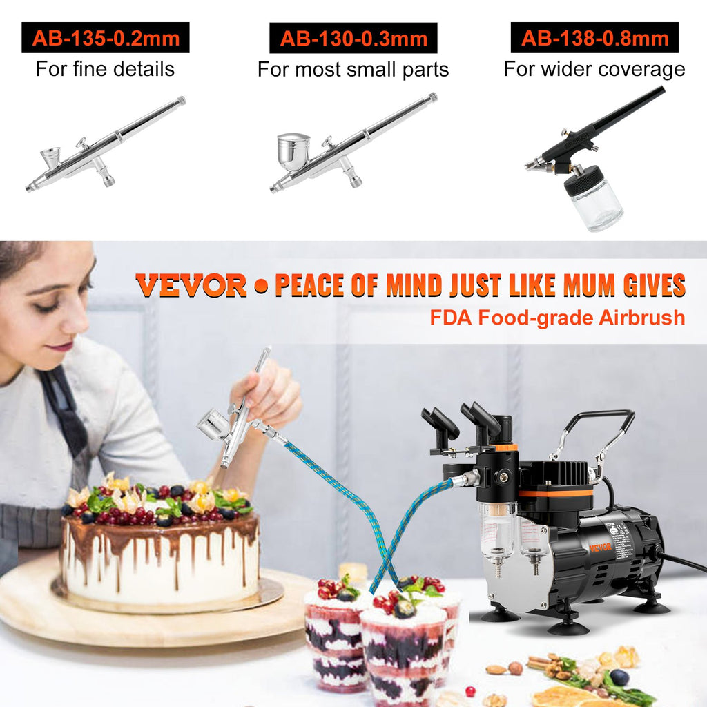 Airbrush Kit, Professional Airbrush Set with Compressor, Airbrushing