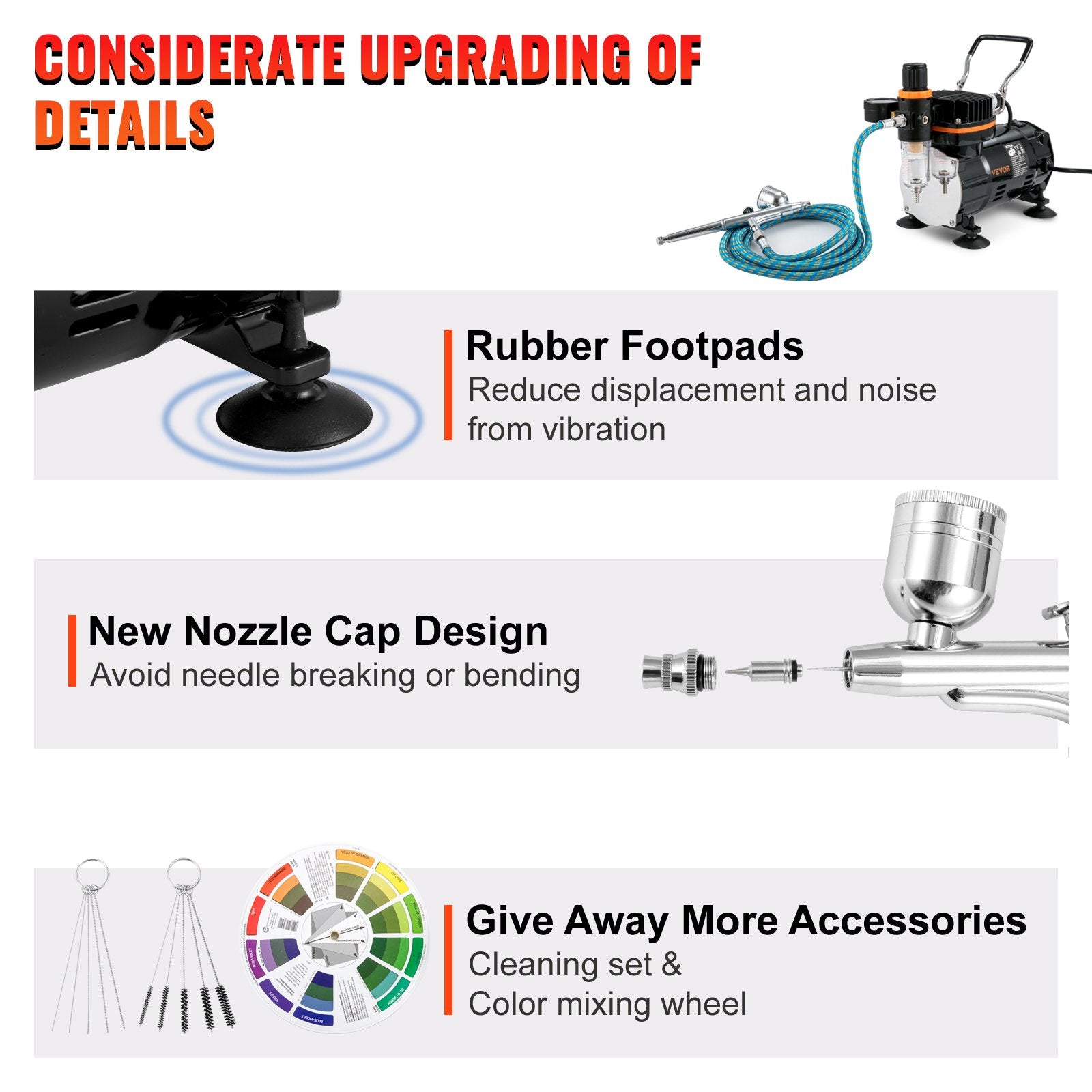 Airbrush Kit, Professional Airbrush Set with Compressor, Airbrushing