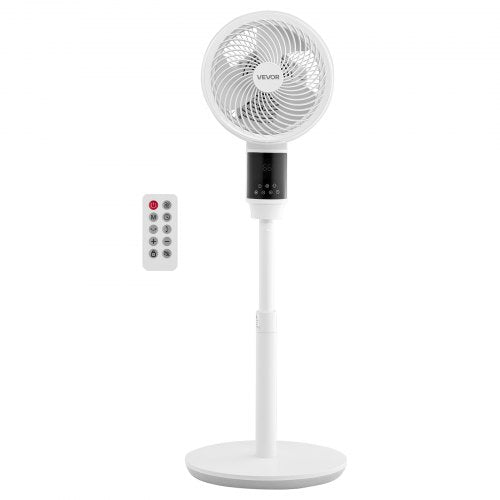 23 cm Pedestal Fan, 80° Oscillating Standing Floor Fan with Quite DC