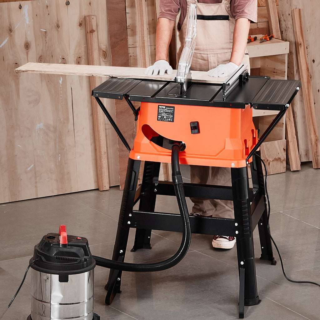 Table Saw with Stand, 254 mm, 1800W Portable Compact Tablesaw, 200 mm