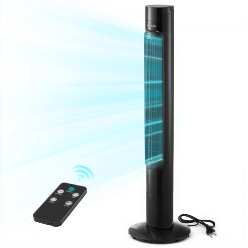 Tower Fan, 50-Degree Oscillating Standing Fan, 3 Speeds & 3 Modes &