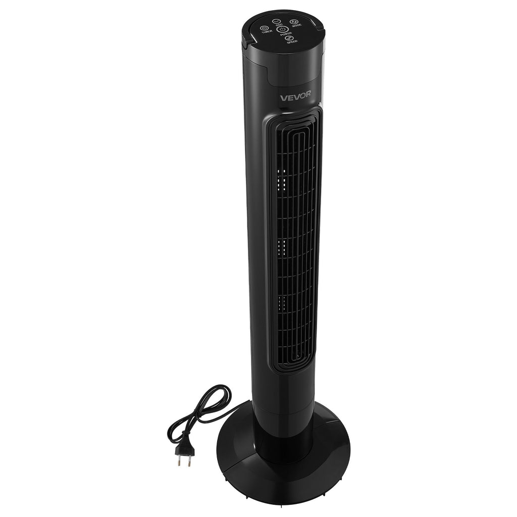 Tower Fan, 50-Degree Oscillating Standing Fan, 3 Speeds & 3 Modes &
