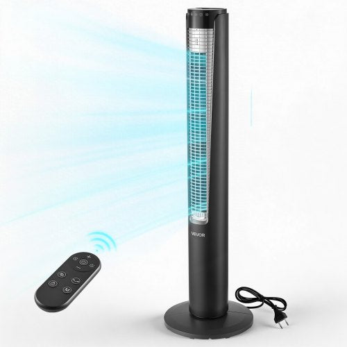 Tower Fan, 70-Degree Oscillating Standing Fan, 3 Speeds & 4 Modes &