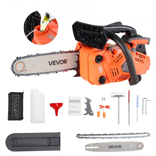 25 cc Gas Chainsaw, 12 inch Gas Powered Chainsaw, 1.02 HP Power Chain