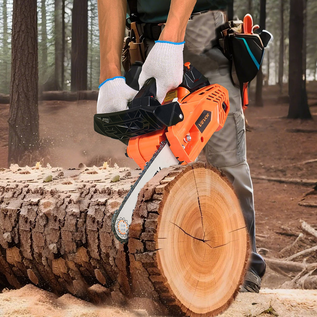 25 cc Gas Chainsaw, 12 inch Gas Powered Chainsaw, 1.02 HP Power Chain