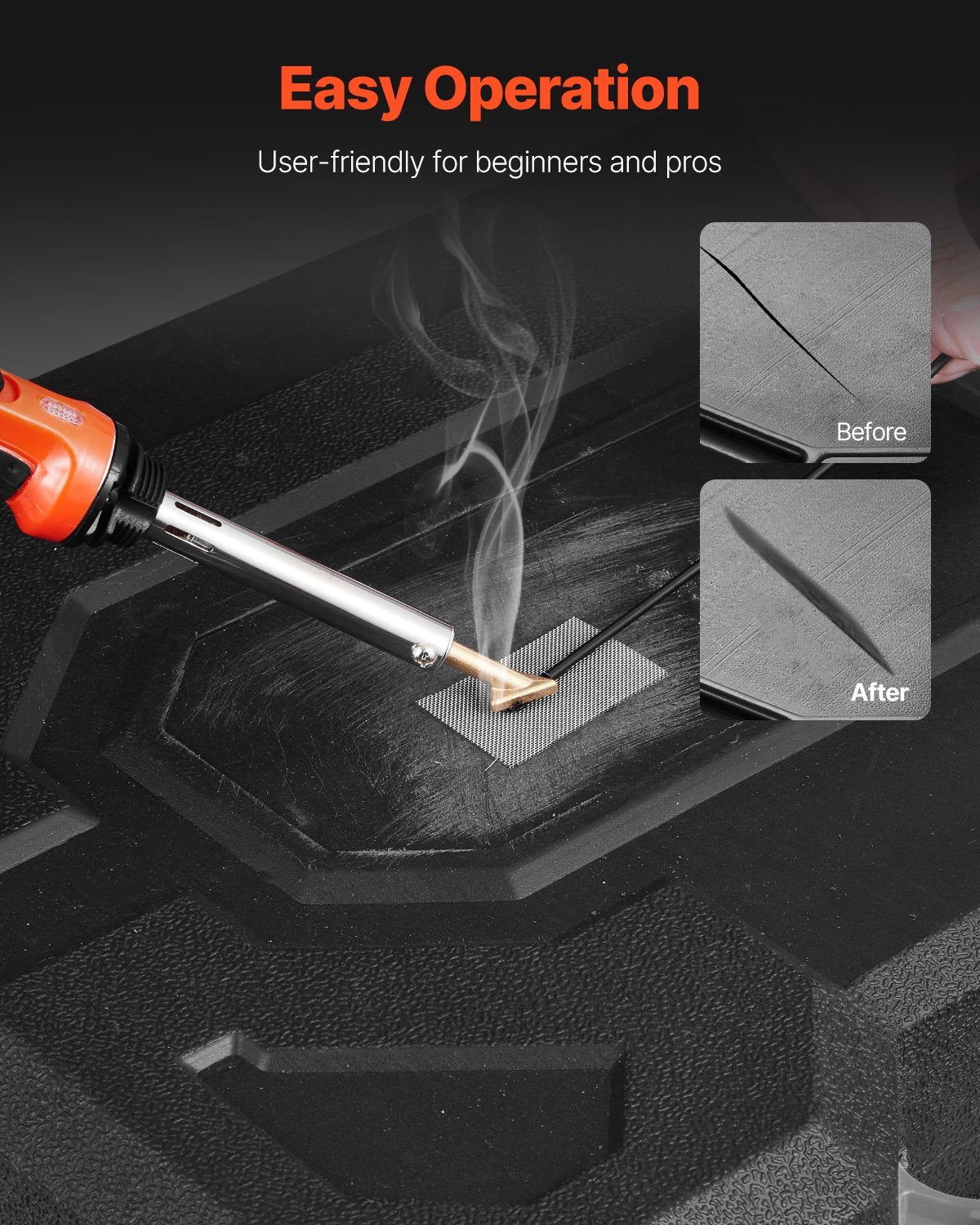 Plastic Welder Kit, 60W/100W Dual-Power Plastic Welding Soldering Iron