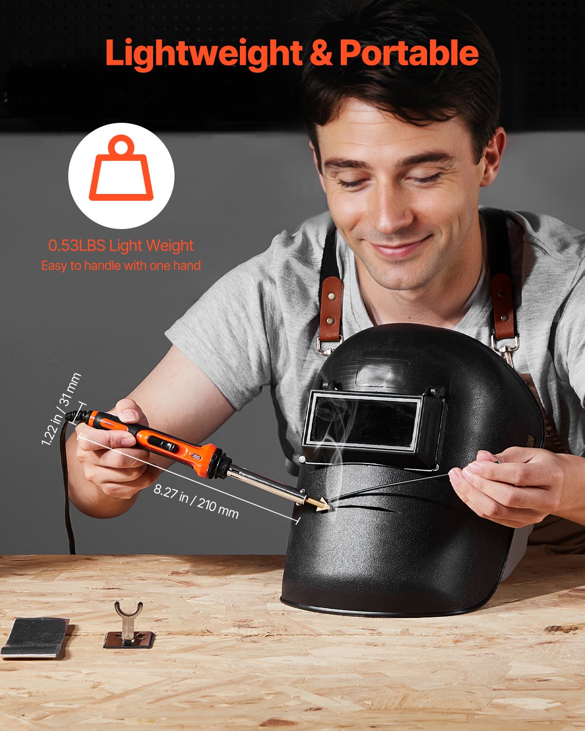 Plastic Welder Kit, 60W/100W Dual-Power Plastic Welding Soldering Iron