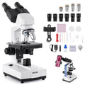 Binocular Microscope for Adult, Professional Compound Microscope Kit