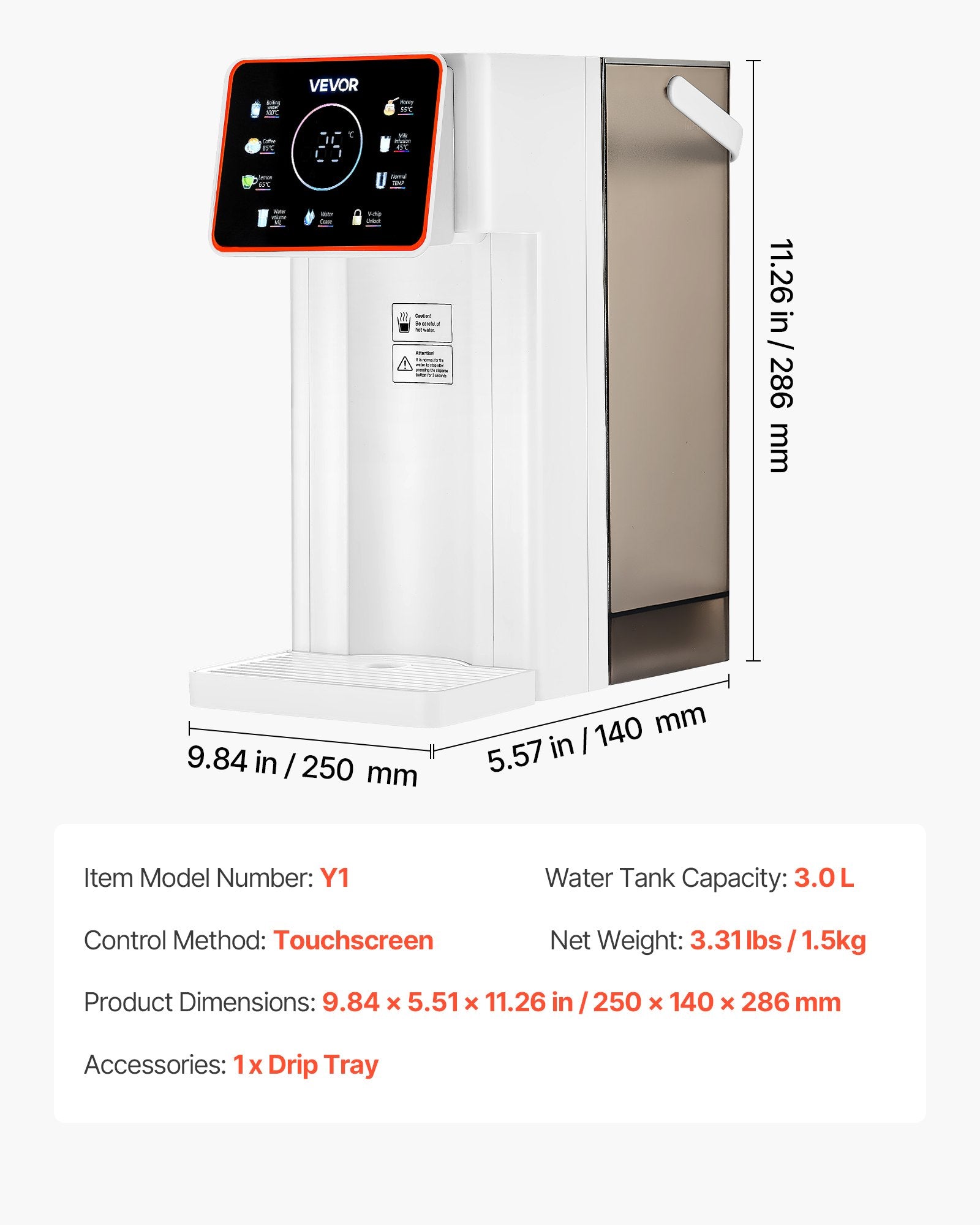 Instant Hot Water Dispenser, Countertop Boiling Water Dispenser with