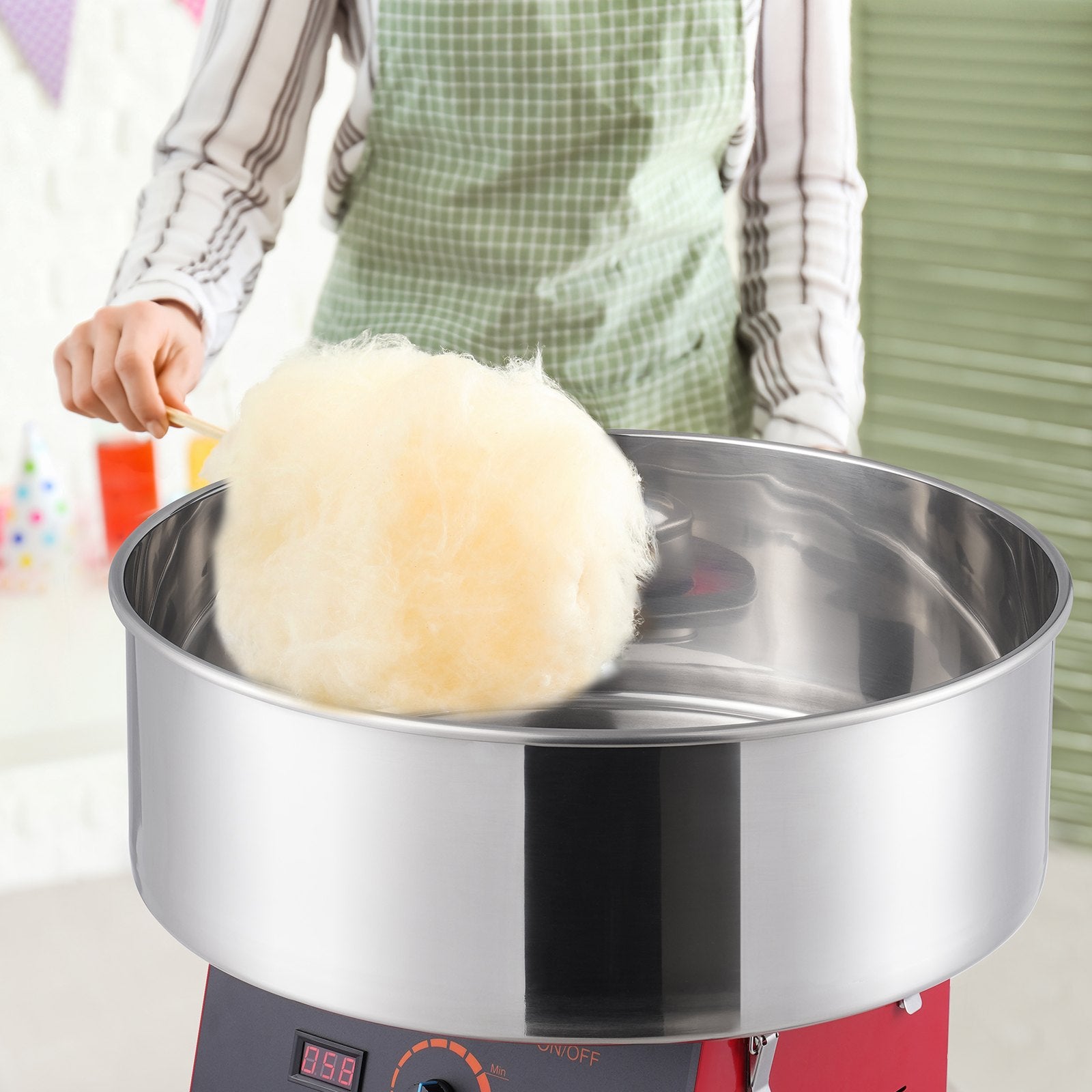 Electric Cotton Candy Machine, 1000W Candy Floss Maker, Commercial