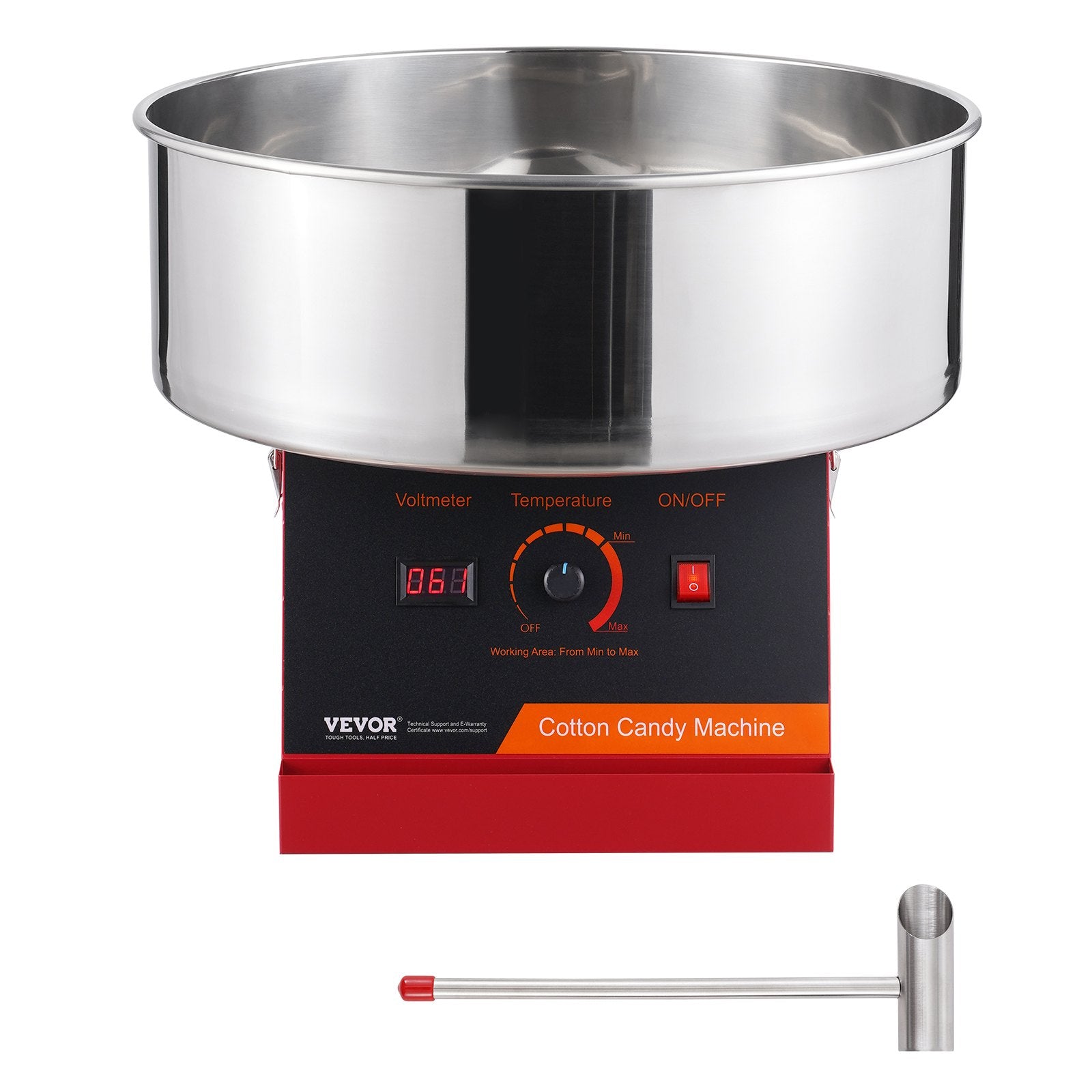 Electric Cotton Candy Machine, 1000W Candy Floss Maker, Commercial