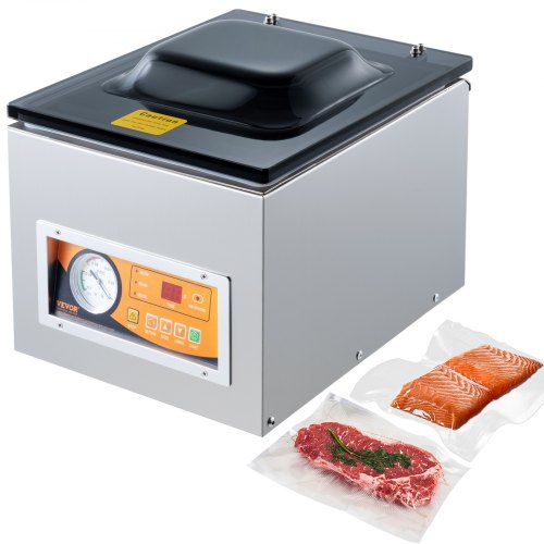 Chamber Vacuum Sealer, 260W Sealing Power, Vacuum Packing Machine for
