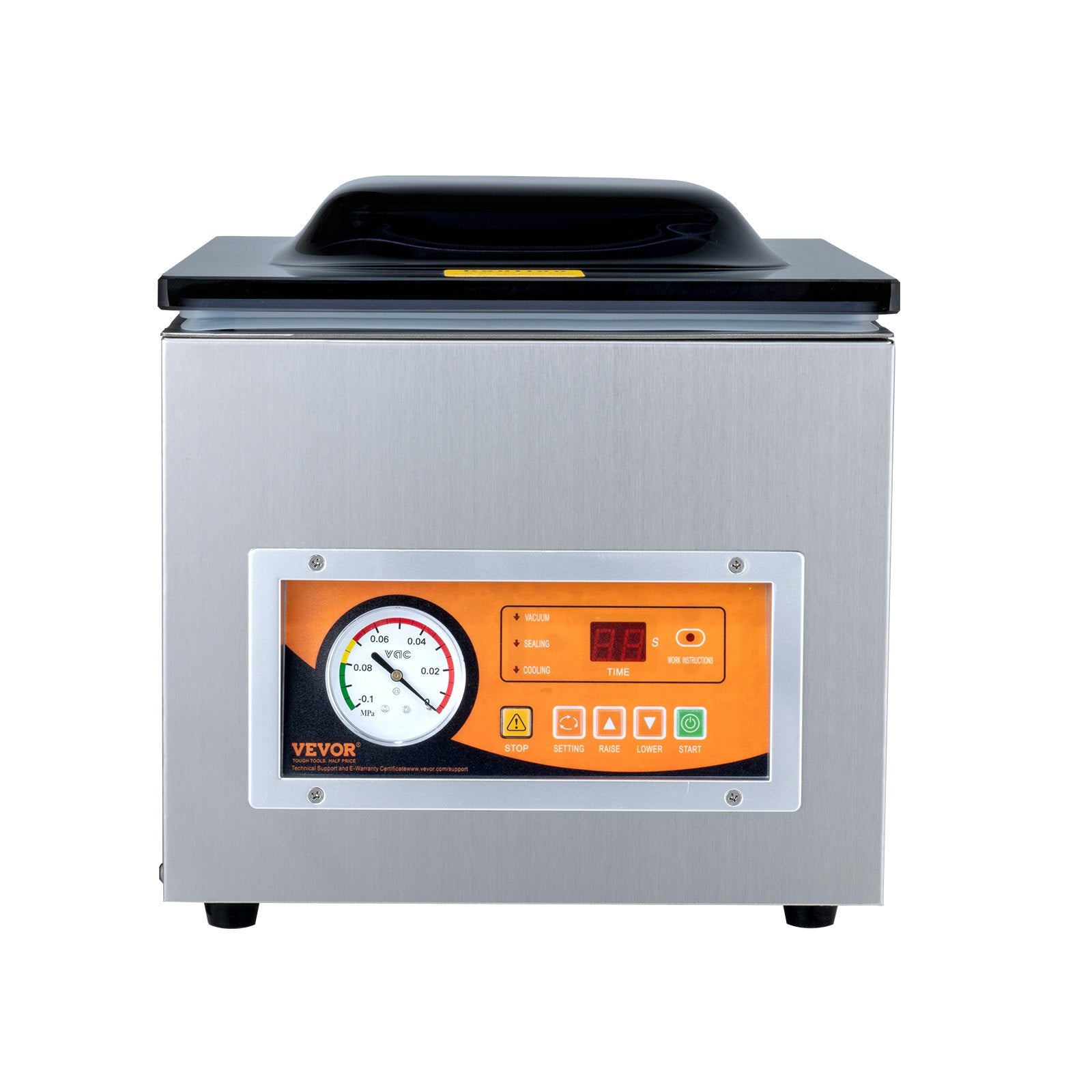 Chamber Vacuum Sealer, 260W Sealing Power, Vacuum Packing Machine for