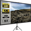 Tripod Projector Screen with Stand 70 inch 16:9 4K HD Projection