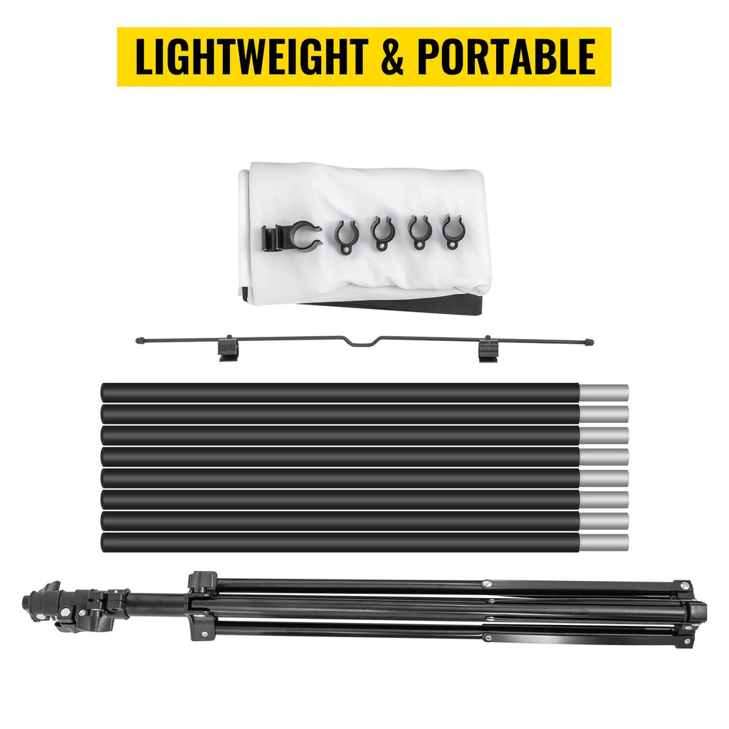 Tripod Projector Screen with Stand 70 inch 16:9 4K HD Projection