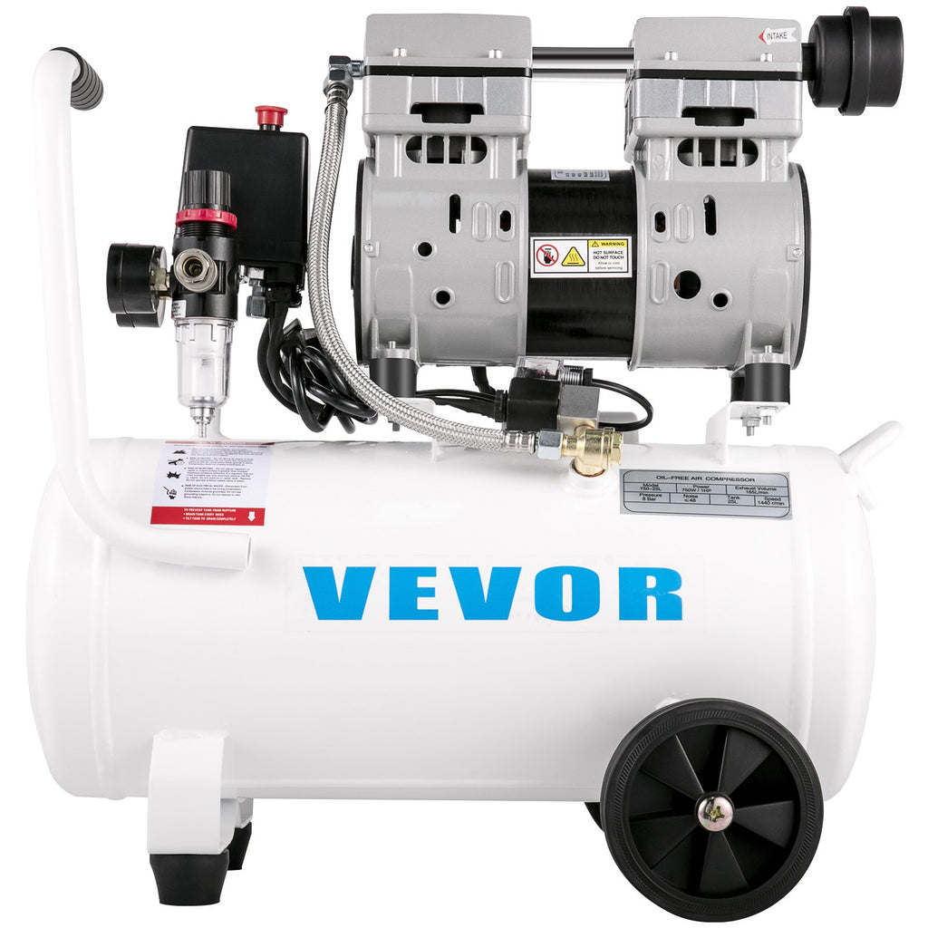 Air Compressor 20.8 L, Portable Air Compressor 1 HP, Oil-Free Air