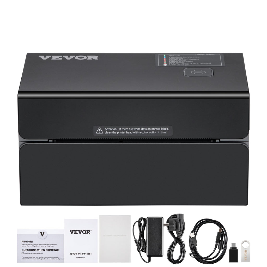 Thermal Label Printer, 300DPI for 4x6 Mailing Packages, Bluetooth &