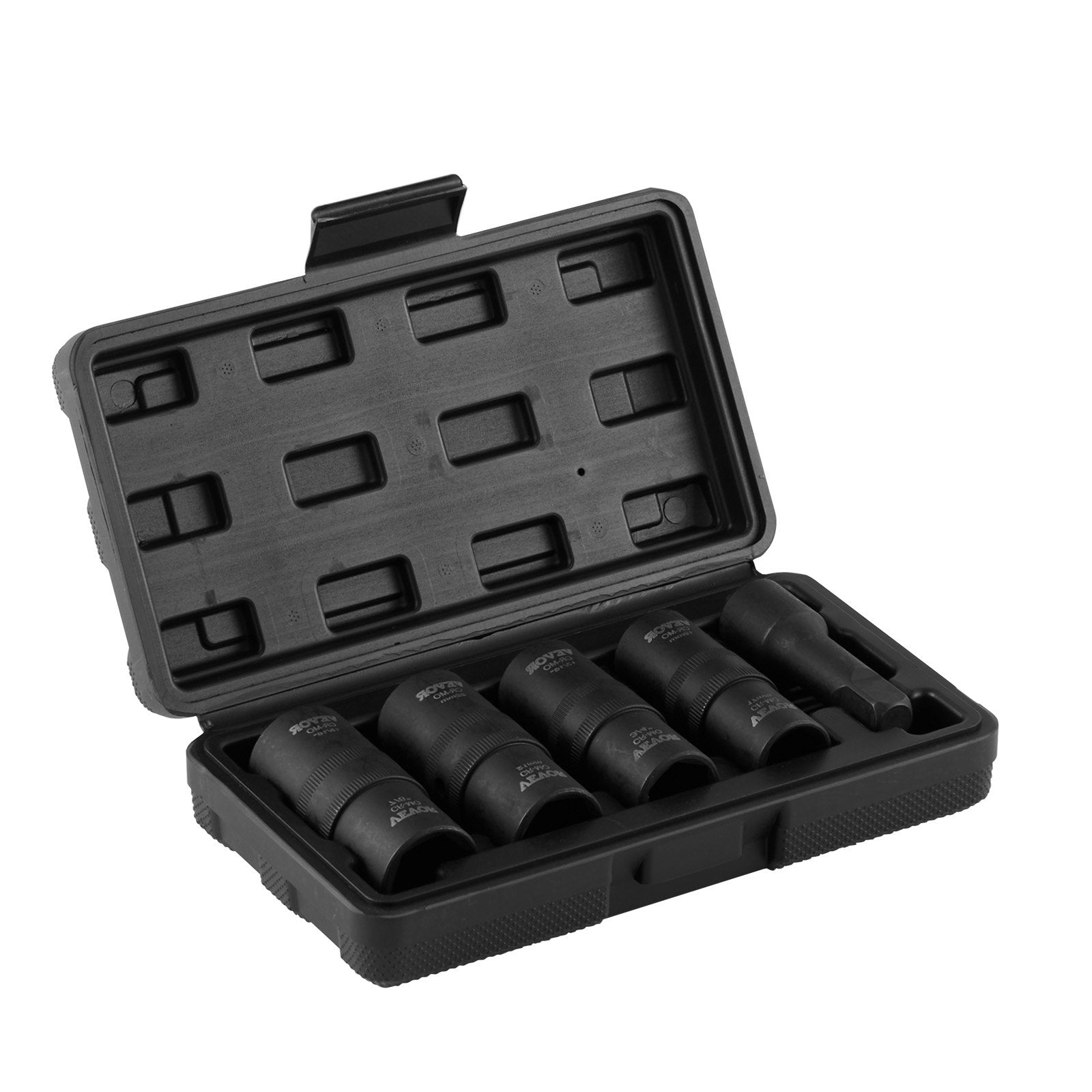 Lug Nut Impact Socket Set, 1/2 inch Drive Metric and SAE 6-Point Flip